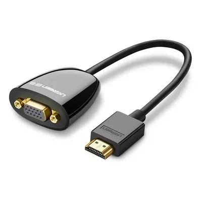 Ugreen cable jednosměrný propojovací kabel z HDMI (samec) na VGA (samice) FHD černý (MM105 40253