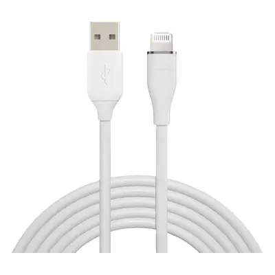 Solight lightning kabel, USB 2.0 A konektor - Lightning konektor, silikon, 1m