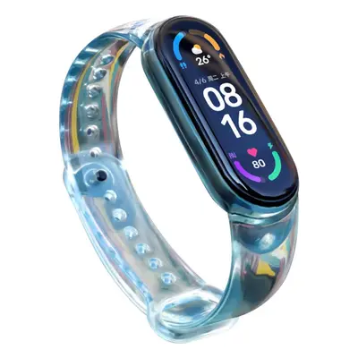 Náhradní silikonový náramek pro Xiaomi Mi Band 6 / 5 modrý