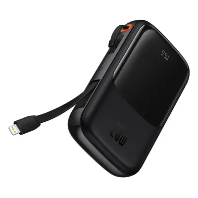 Powerbanka 10000mAh 20W Baseus Qpow Pro Overseas Edition + kabel USB C 3A - černá