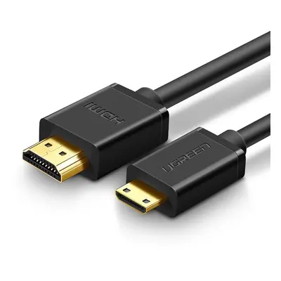 Ugreen kabel HDMI - mini HDMI 19 pin 2.0v 4K 60Hz 30AWG 1,5m černý (11167)