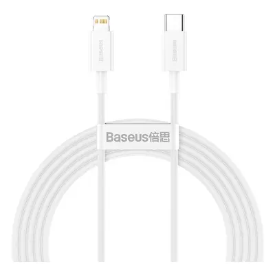 Kabel USB-C na Lightning Baseus Superior Series, 20W, PD, 2m (bílý)