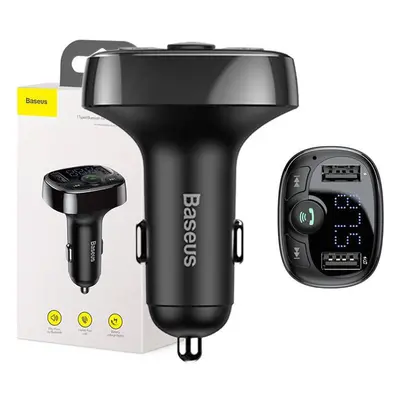 Baseus S-09A Bluetooth 2xUSB microSD FM transmitter (černý)