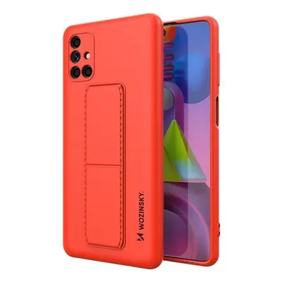 Wozinsky Kickstand Case silikonové pouzdro se stojánkem Samsung Galaxy M51 červené