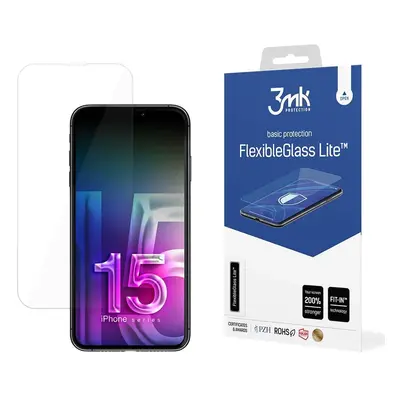 3mk FlexibleGlass Lite™ hybridní sklo pro iPhone 15 Pro