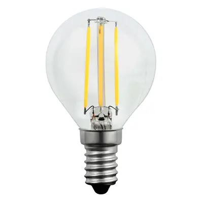 LED žárovka LED E14 P45 4W = 35W 400lm 3000K Teplá 360° Filament GOLDLUX (Polux)