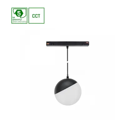 SYSTEM SHIFT SMART- GLOBE P SUSPENDED SPHERE TRACK LIGHT FI100 (815MM CABLE) 5W 165DEG Černá CC