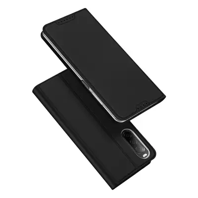 Dux Ducis Skin Pro pouzdro pro Sony Xperia 10 V flip cover card wallet stand black