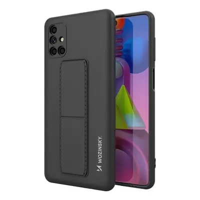 Wozinsky Kickstand Case silikonové pouzdro se stojánkem Samsung Galaxy M51 černé