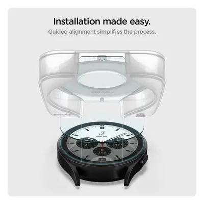 Spigen Glas.tR EZ Fit tvrzené sklo pro Samsung Galaxy Watch 5 Pro (45 mm) - 2 ks.