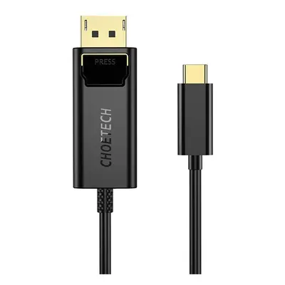 Choetech XCP-1801BK Kabel USB-C na Display Port, 1,8 m (černý)