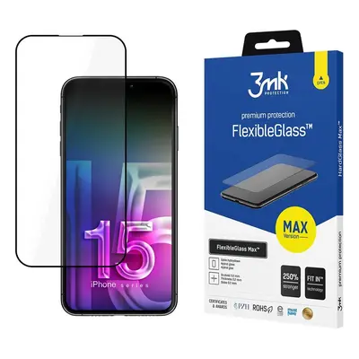 3mk FlexibleGlass Max™ hybridní sklo pro iPhone 15 Pro