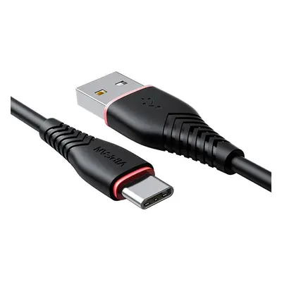 Kabel USB na USB-C Vipfan Anti-Break X01, 3A, 1m (černý)