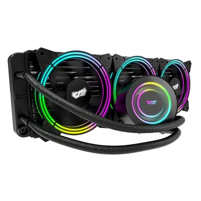 AiO Darkflash TR360 RGB 3x 120x120 počítačový vodní chladič (černý)