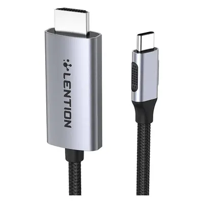 Kabel USB-C na 4K60Hz HDMI Lention, 3 m (šedý)