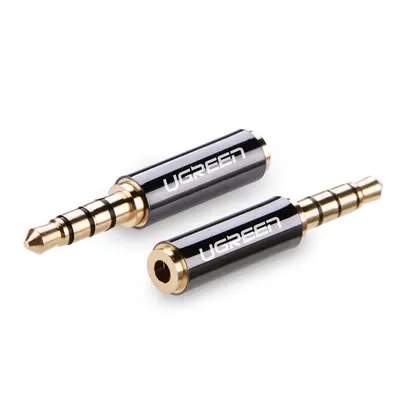 Ugreen audio adaptér jack 3,5 mm samec na jack 2,5 mm samice černý (20502)