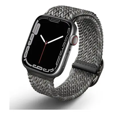 Pletený řemínek UNIQ Aspen pro Apple Watch 1/2/3/4/5/6/7/8/SE/SE2 44/42/45 mm - šedý