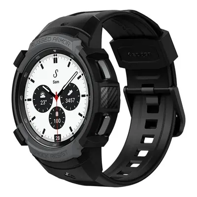 Pouzdro s řemínkem Spigen Rugged Armor Pro pro Samsung Galaxy Watch 4 Classic 42 mm - šedé