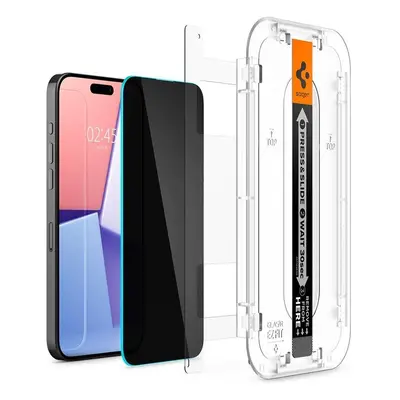 SPIGEN GLAS.TR "EZ FIT" TVRZENÉ SKLO IPHONE 15 PRO MAX PRIVACY