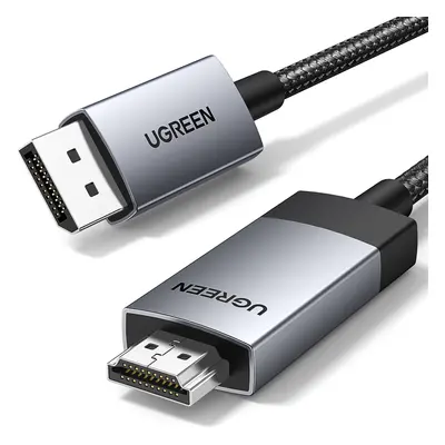 Ugreen DP119 DisplayPort / HDMI 4K 60Hz 1m kabel - šedý