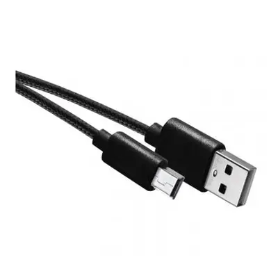 Nabíjecí a datový kabel USB-A 2.0 / mini USB-B 2.0, 2 m, černý