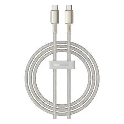 Kabel USB-C na USB-C Baseus Tungsten Glod, 100 W, 1 m (zlatý)