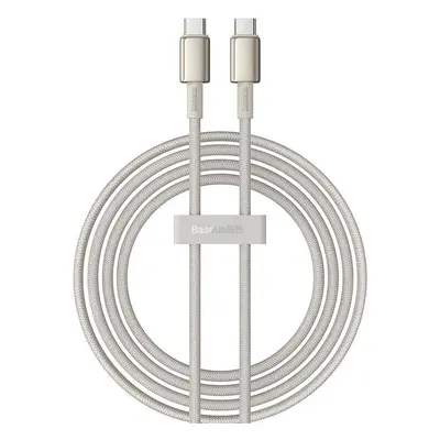 Kabel USB-C na USB-C Baseus Tungsten Glod, 100 W, 2 m (zlatý)