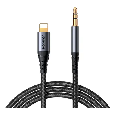 Joyroom stereo audio kabel AUX 3,5 mm mini jack - lightning pro iPhone iPad 1,2 m černý (SY-A06)