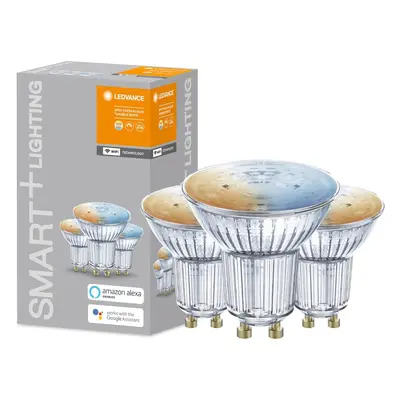 3PAK LED žárovka LED GU10 5W 350lm CCT LEDVANCE SMART+ WiFi Stmívatelná