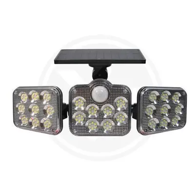 LED solární reflektor IP65 138SMD PIR dálkové ovládání