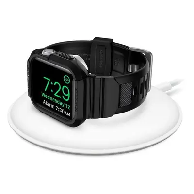 Pouzdro s řemínkem Spigen Rugged Armor Pro pro Apple Watch 4 / 5 / 6 / 7 / 8 / SE (44/45 mm) - č