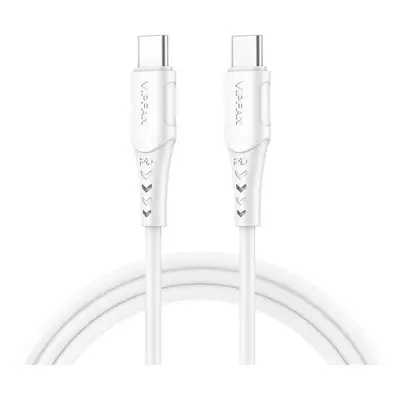 Kabel USB-C na USB-C Vipfan P05, 60W, PD, 1m (bílý)