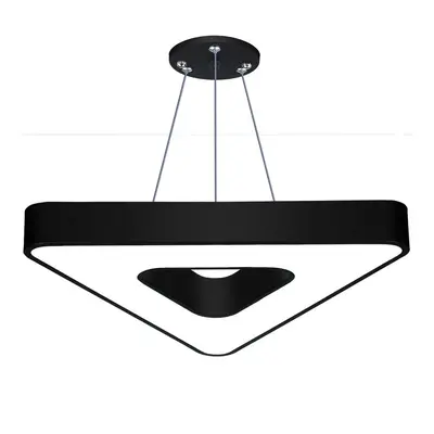 LPL-006 | Závěsné LED stropní svítidlo 36W | trojúhelníkový | hliník | CCD nebliká | Φ60x6 černá