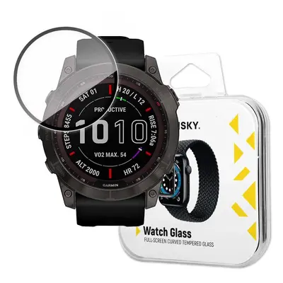 Wozinsky Watch Glass hybridní sklo pro Garmin Fenix 7 černé