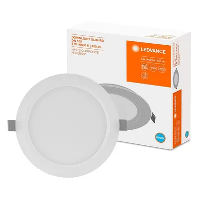 Panel LED Vestavný zápustný 6W 6500K DOWNLIGHT Slim DN105 LEDVANCE kulatý