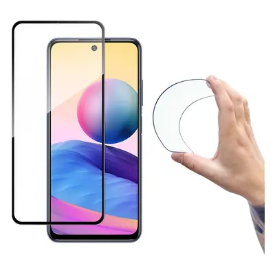 Wozinsky Full Cover Flexi Nano glass film tvrzené sklo s rámečkem Xiaomi Redmi Note 10 5G černá