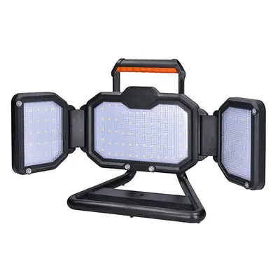 Solight LED reflektor 30W, přenosný, nabíjecí, 3000lm, oranžovo-černý