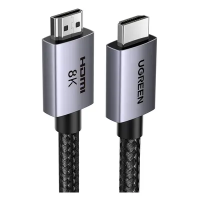 Kabel Ugreen HD171 s konektory HDMI 2.1 8K 2 m certifikovaný - šedý