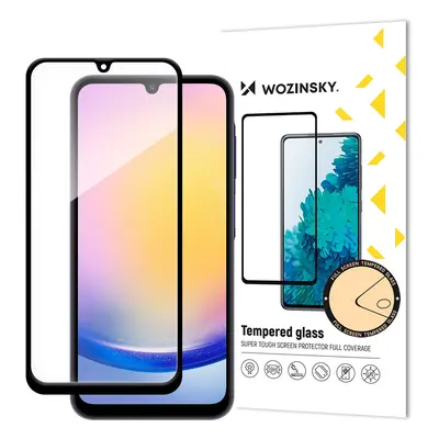 Wozinsky Full Glue tvrzené sklo s černým rámečkem pro Samsung A25