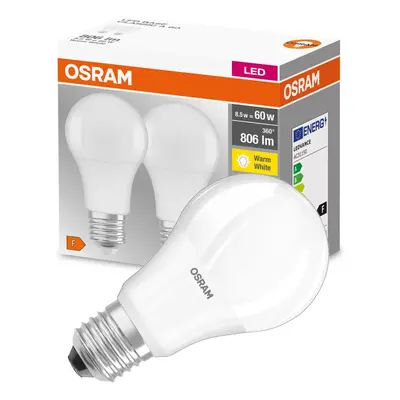 2PAK LED žárovka LED E27 A60 8,5W = 60W 806lm 2700K Teplá 300° OSRAM Base