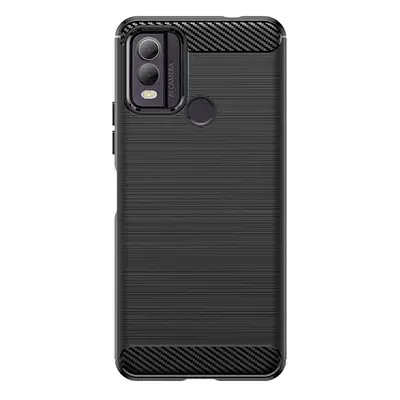 Silikonové pouzdro Carbon Case pro Nokia C22 - černé