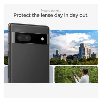 Spigen Glas.tR EZ Fit Optik Camera Protector pro Google Pixel 7A - černý 2 ks.