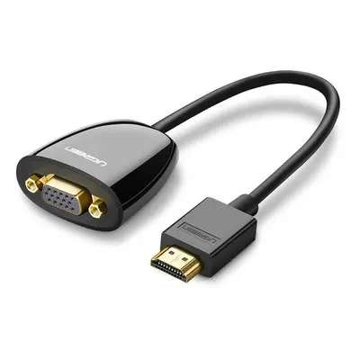 Adaptér HDMI na VGA UGREEN MM105, bez zvuku (černý)