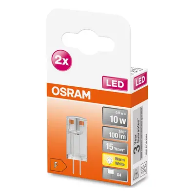 LED žárovka LED G4 corn 0,9W = 10W 100lm 2700K Teplá 320° OSRAM 2PAK