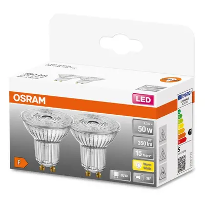 2x LED žárovka LED GU10 4,3W = 50W 350lm 2700K Teplá 36° OSRAM STAR