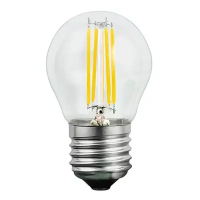 LED žárovka LED E27 P45 4W = 35W 400lm 3000K Teplá 360° Filament GOLDLUX (Polux)