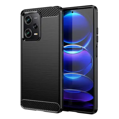 Karbonové pouzdro Xiaomi Poco X5 Pro 5G flexibilní silikonové karbonové pouzdro černé barvy