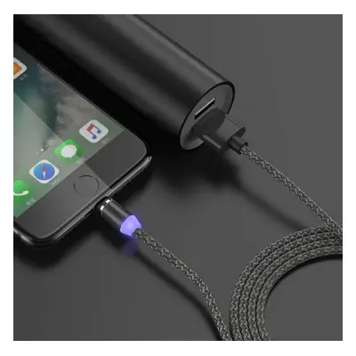 AM23 | 3v1 2M | Magnetický USB nabíjecí kabel pro nabíjení telefonu | Rychlé nabíjení 3.0 2.4A ž