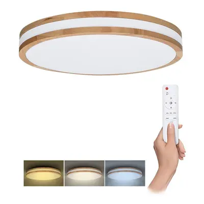 Solight LED osvětlení s dálkovým ovladačem Woody, 60W, 4200lm, 50cm, změna chromatičnosti, stmív