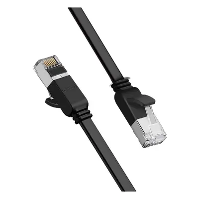 Plochý kabel Ugreen Ethernet patchcord RJ45 Cat 6 UTP 1000 Mbps 2 m černý (50185)